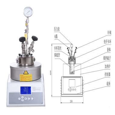  磁子搅拌反应釜